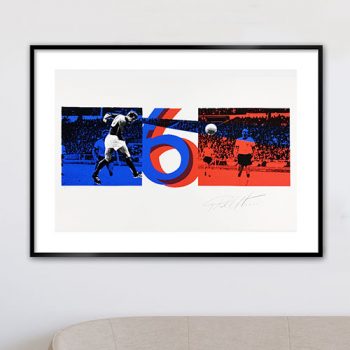 Empty black picture frame on white wall in modern living room. Mock up interior in contemporary style. Free, copy space for your picture, poster. Sofa, carpet, piano. 3D rendering